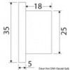 Luz de cortesía LED empotrada 12/24V 1W blanca - N°3 - comptoirnautique.com