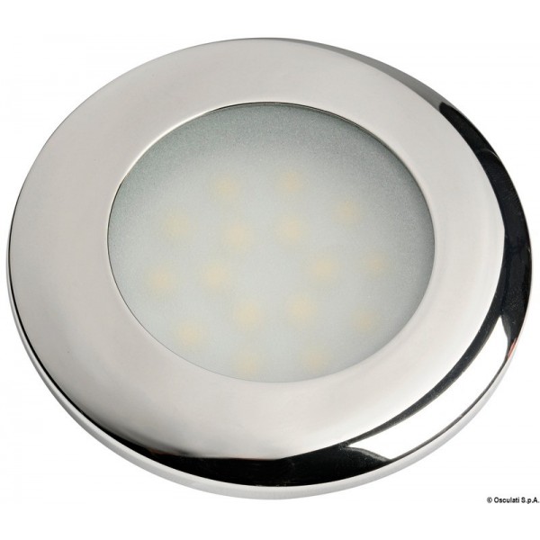  Capella white mirror polished LED spotlight - N°1 - comptoirnautique.com 
