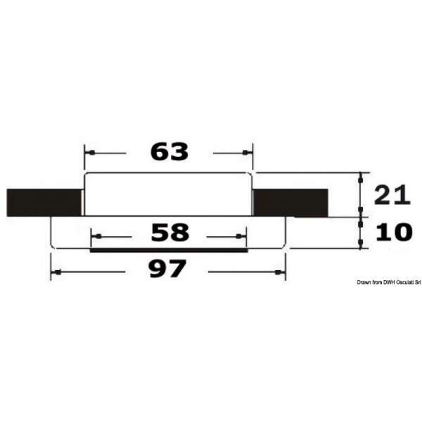 Capella II Faretto LED a specchio bianco lucido 1 1 LED - N°2 - comptoirnautique.com
