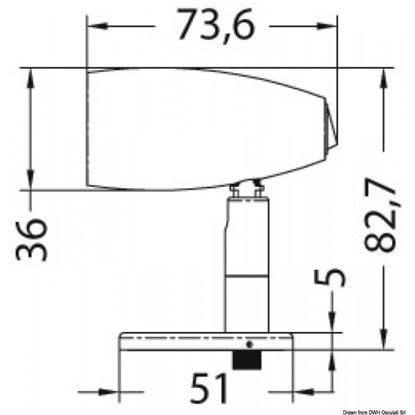 Foco LED articulado de latón cromado - N°2 - comptoirnautique.com