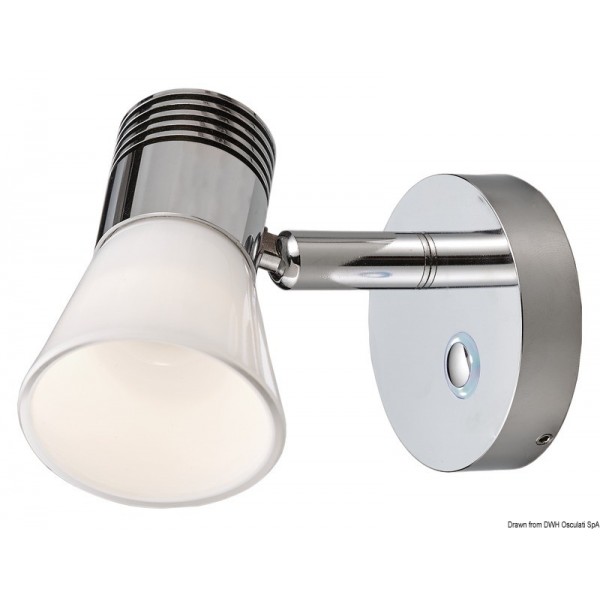 Faretto LED dimmerabile in alluminio con riflettore in vetro - N°1 - comptoirnautique.com