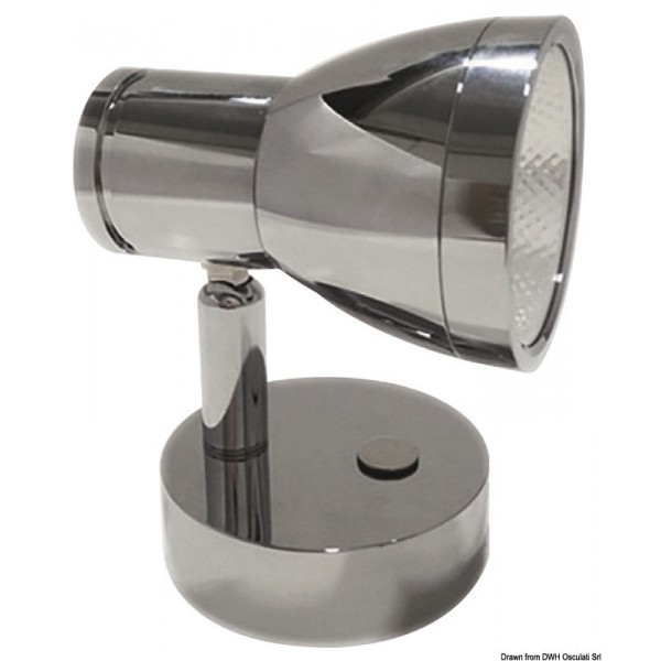Faretto LED CREE da lettura in alluminio cromato - N°1 - comptoirnautique.com
