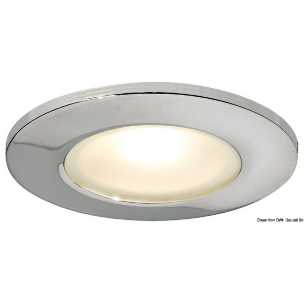 Montserrat II, plafoniera LED da incasso a specchio bianco lucido - N°1 - comptoirnautique.com