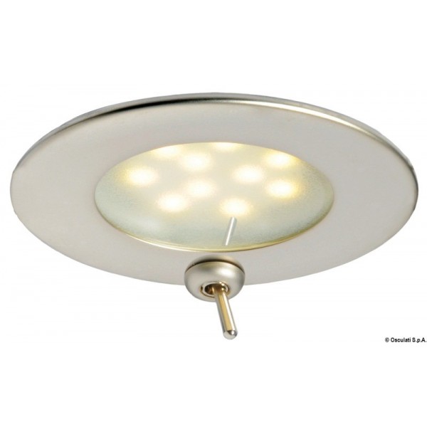 Faretto LED satinato Atria con interruttore - N°1 - comptoirnautique.com