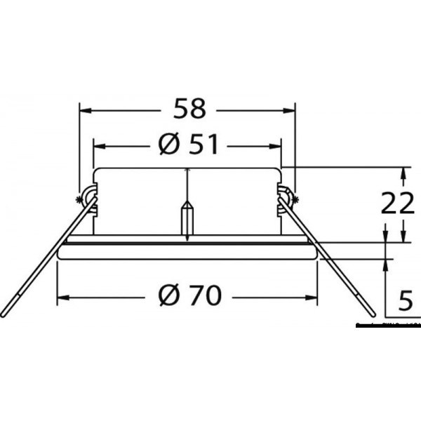 LED-Deckeneinbauleuchte Atria II Hochglanzpoliert IP65 - N°2 - comptoirnautique.com