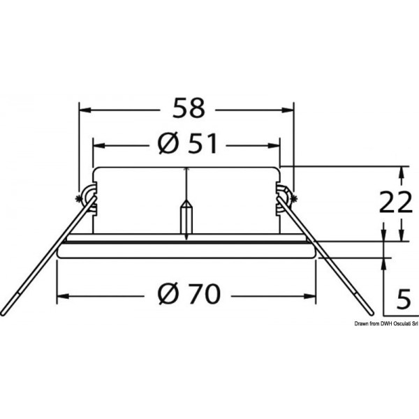 Foco halógeno Atria de acero inoxidable pulido - N°2 - comptoirnautique.com