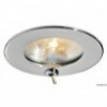 Atria polished stainless steel halogen spotlight with switch