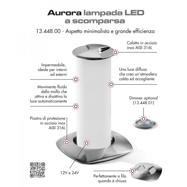 Aurora retractable LED table lamp - N°7 - comptoirnautique.com