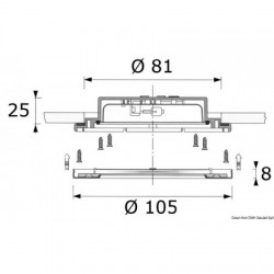 Waterproof outdoor spotlight