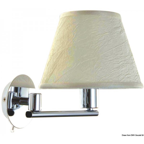 Maia articulated spotlight in chrome-plated brass - N°1 - comptoirnautique.com 