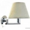 Maia articulated spotlight in chrome-plated brass