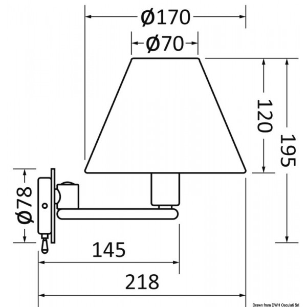 Faretto snodabile Maia in ottone cromato - N°2 - comptoirnautique.com