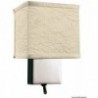 Faretto verticale in ottone cromato con interruttore