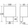 Foco vertical de latón cromado con interruptor - N°2 - comptoirnautique.com