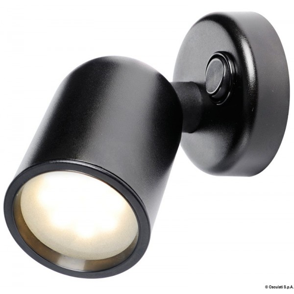 Faretto LED articolato in ABS nero - N°1 - comptoirnautique.com