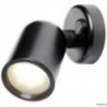 Black ABS articulated LED spotlight