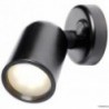 Foco LED articulado en ABS negro