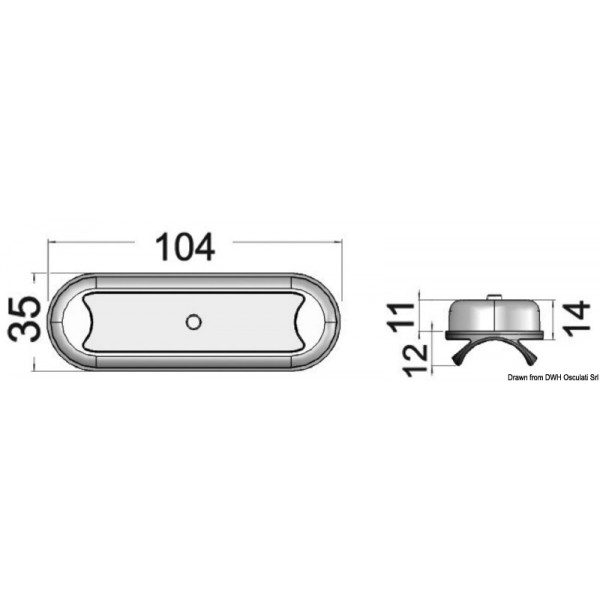 Bimini 8 LED HD Compact Ceiling Light Base plana com interrutor - N°2 - comptoirnautique.com