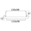 Luz halógena LED encastr.laiton cromo 12V 1,8W  - N°2 - comptoirnautique.com