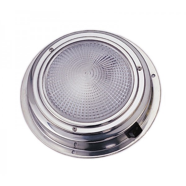Deckenleuchte Edelstahl 175 mm - N°1 - comptoirnautique.com