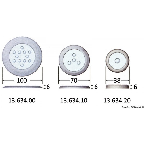 Luce di cortesia Attwood 1 LED - N°3 - comptoirnautique.com