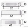 Luce di cortesia Attwood orizzontale blu 1 W 