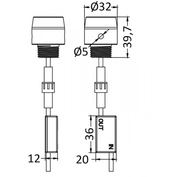 12/24 V white LED underwater spotlight - N°2 - comptoirnautique.com 