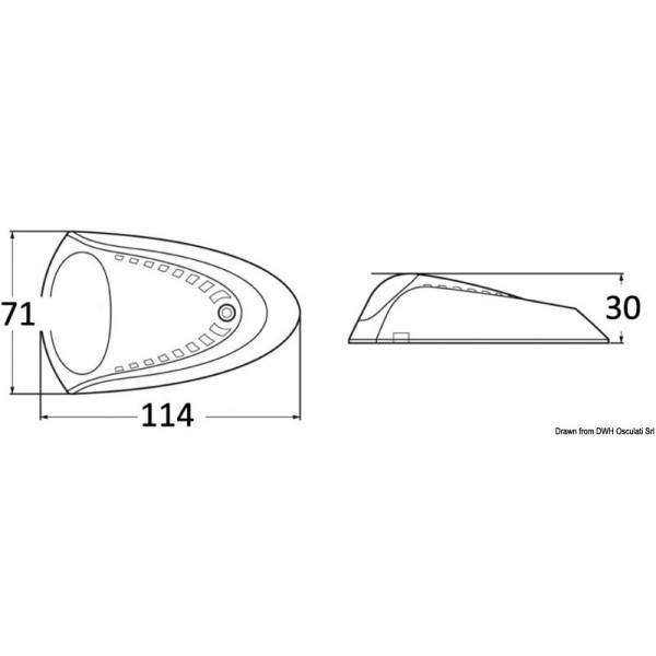 Luce di prua Attwood con LED - N°3 - comptoirnautique.com
