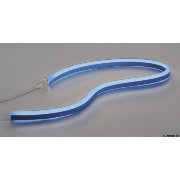 Luz de néon Barra de luz LED flexível azul 12V - N°1 - comptoirnautique.com 