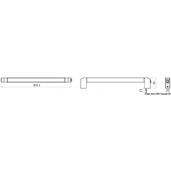 LED-Deckenleuchte Slash schwenkbar 325° 24 V - N°3 - comptoirnautique.com 