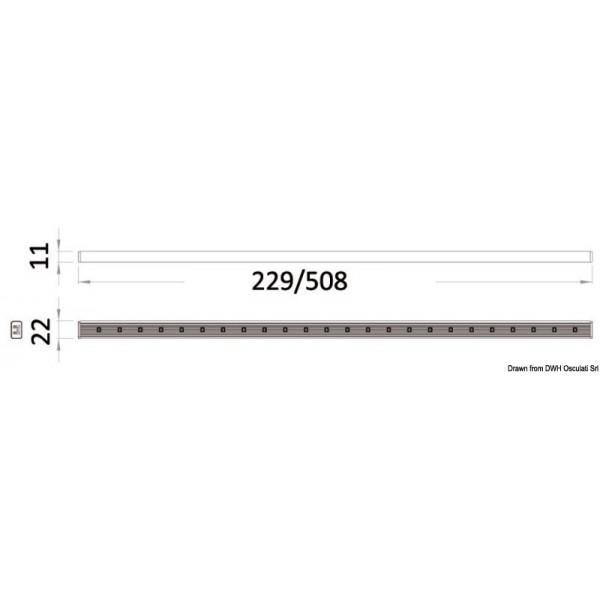 Barra luminosa a LED blu da 229 mm a 12 V - N°3 - comptoirnautique.com