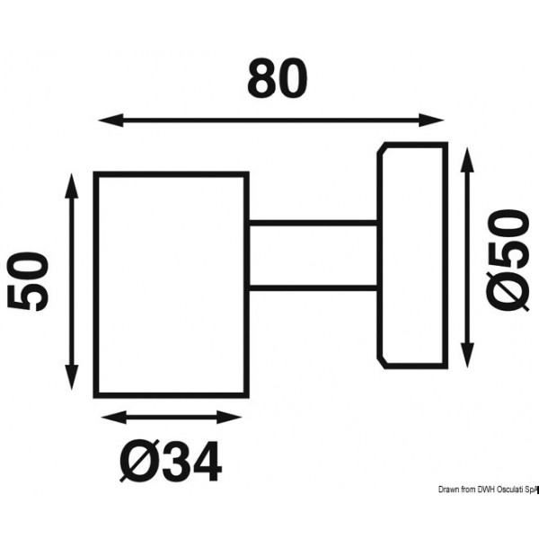 LED-Spot BATSYSTEM Tube mit USB-Anschluss 12V 0,6W - N°2 - comptoirnautique.com