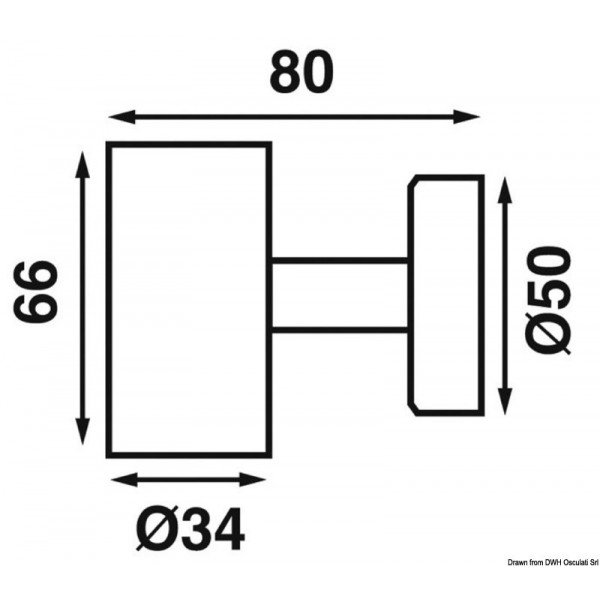 LED-Spot BATSYSTEM Tube mit USB-Anschluss 12V 1,2W - N°2 - comptoirnautique.com