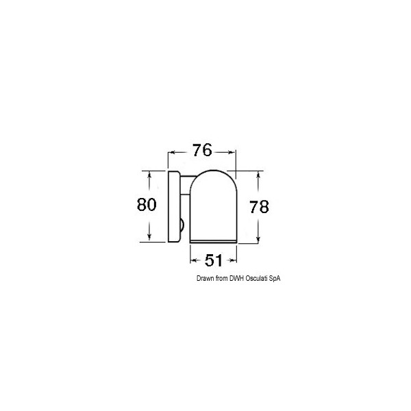 Faretto alogeno Batsystem Tubo in ABS bianco  - N°2 - comptoirnautique.com