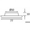 Plafoniera LED Batsystem Nova 2 bianco interruttore on/off 