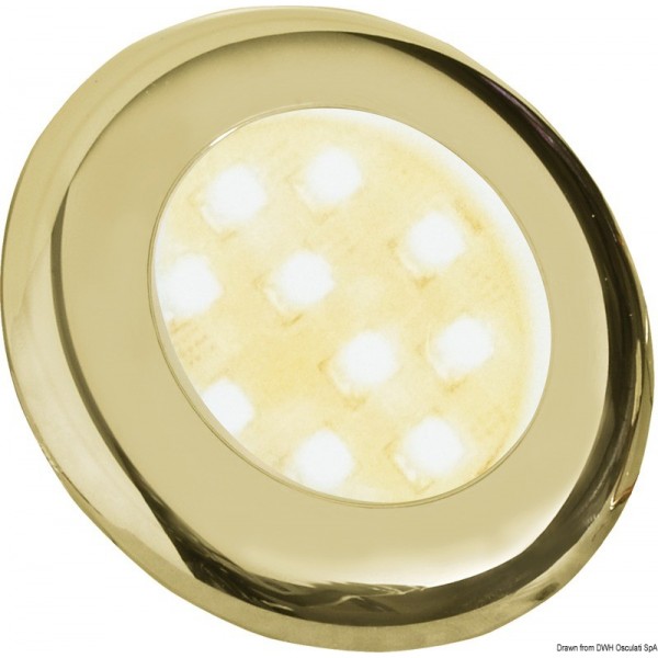 Plafoniera LED Batsystem Nova 2 dorata  - N°1 - comptoirnautique.com