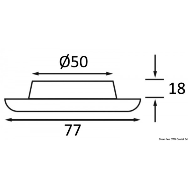 Plafoniera Batsystem Nova Classic ABS bianco  - N°2 - comptoirnautique.com