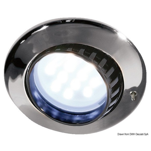 Faretto Batsystem Comet ABS cromo 9 LED  - N°1 - comptoirnautique.com