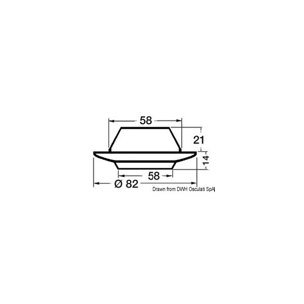 Projetor Batsystem Comet ABS cromado 9 LED  - N°2 - comptoirnautique.com