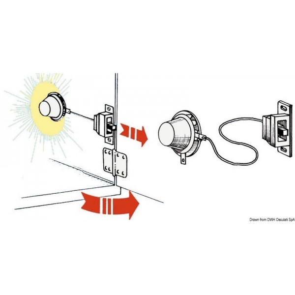 Illuminazione interna in ABS bianco - N°2 - comptoirnautique.com