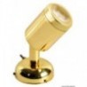 Faretto snodato in ottone lucido 1 x 3 W HD