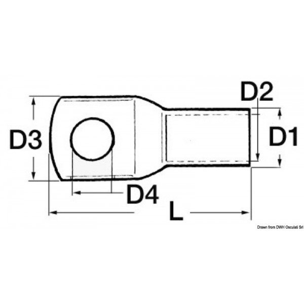 Cosse de puissance x câble 10 mm²  - N°2 - comptoirnautique.com 