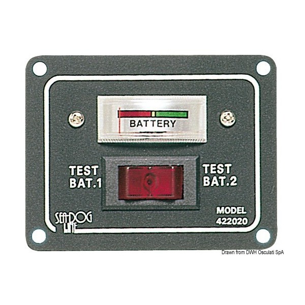 Test panel for 2 analog batteries - N°1 - comptoirnautique.com 