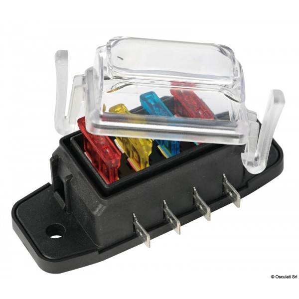 Caja de fusibles con tapón estanco p. 4 fusibles - N°2 - comptoirnautique.com