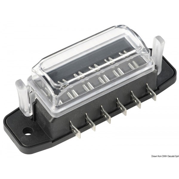 Scatola portafusibili con spina stagna p. 6 fusibili - N°1 - comptoirnautique.com