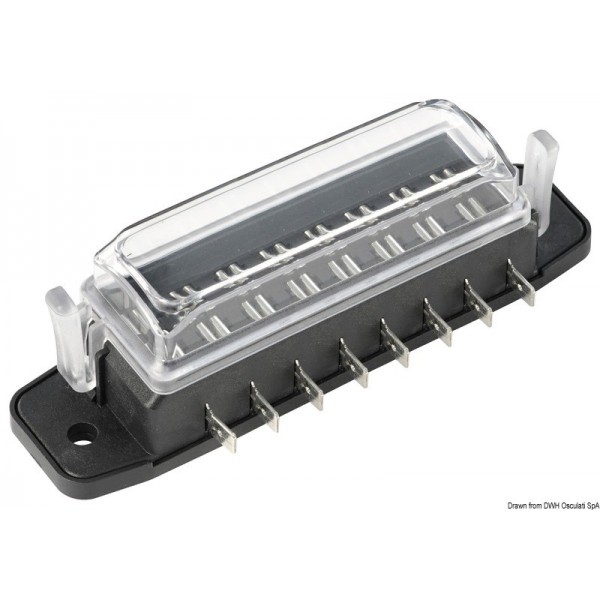 Scatola portafusibili con spina stagna p. 8 fusibili - N°1 - comptoirnautique.com