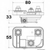 Caja de alimentación para fusible Mega - N°2 - comptoirnautique.com