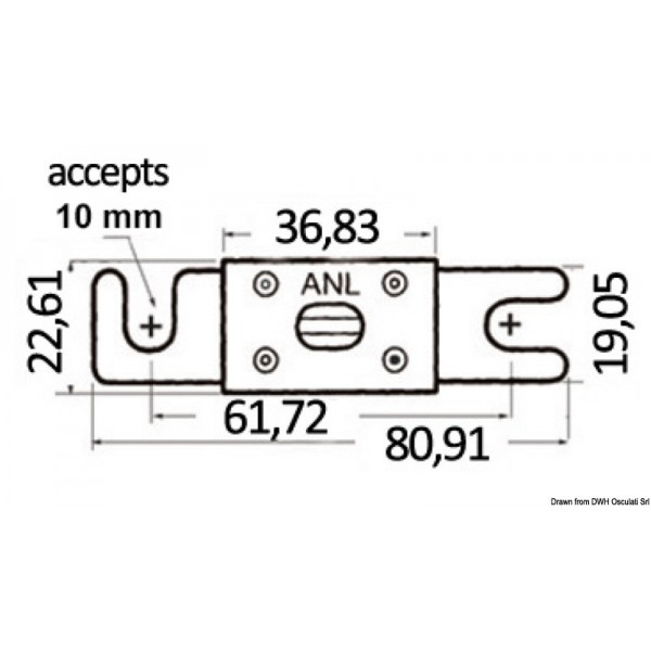 Fusibile ad alta capacità 150 A - N°2 - comptoirnautique.com