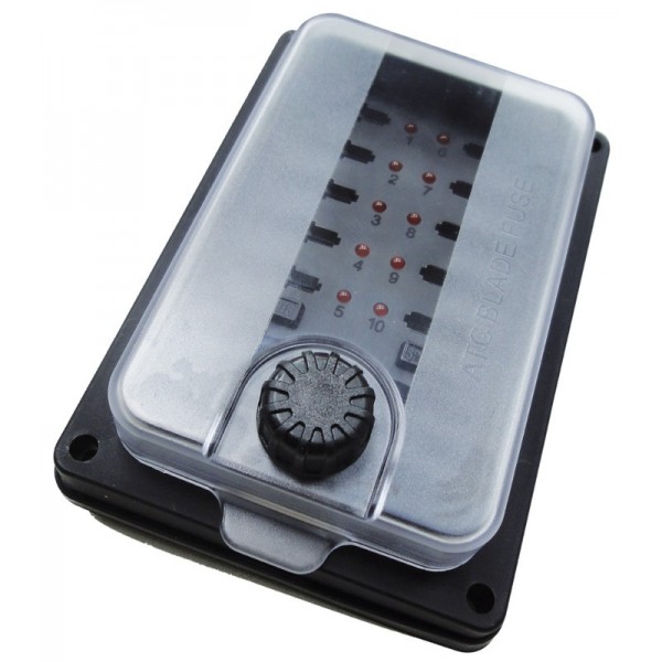 Waterproof fuse-holder box with 10-place plug - N°2 - comptoirnautique.com