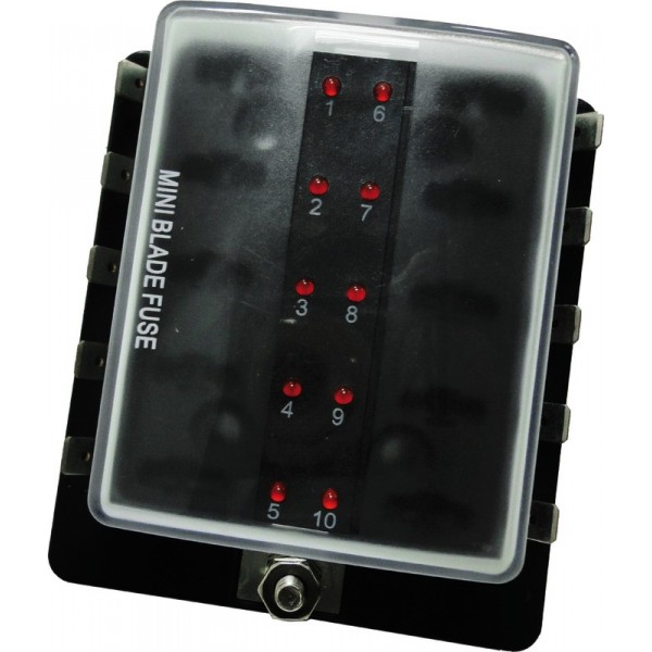 Scatola portafusibili-mini 10 uscite fusibili laminati  - N°1 - comptoirnautique.com